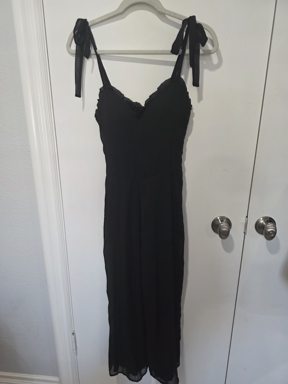 Tie-Shoulder Flowy Jumpsuit